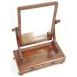 19TH CENTURY REGENCY MAHOGANY TOILET SWING MIRROR