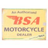 VINTAGE STYLE BSA MOTORCYCLE DEAL SHOP SIGN