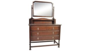 1940S OAK DRESSING TABLE CHEST