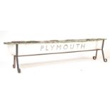 PLYMOUTH SHOP SIGN LIGHT BOX PLEXIGLASS METAL PLANT STRAND