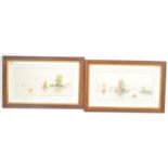 TWO EARLY 20TH CENTURY SEASCAPE VIEWS PAINTINGS BY PAUL STANNIER