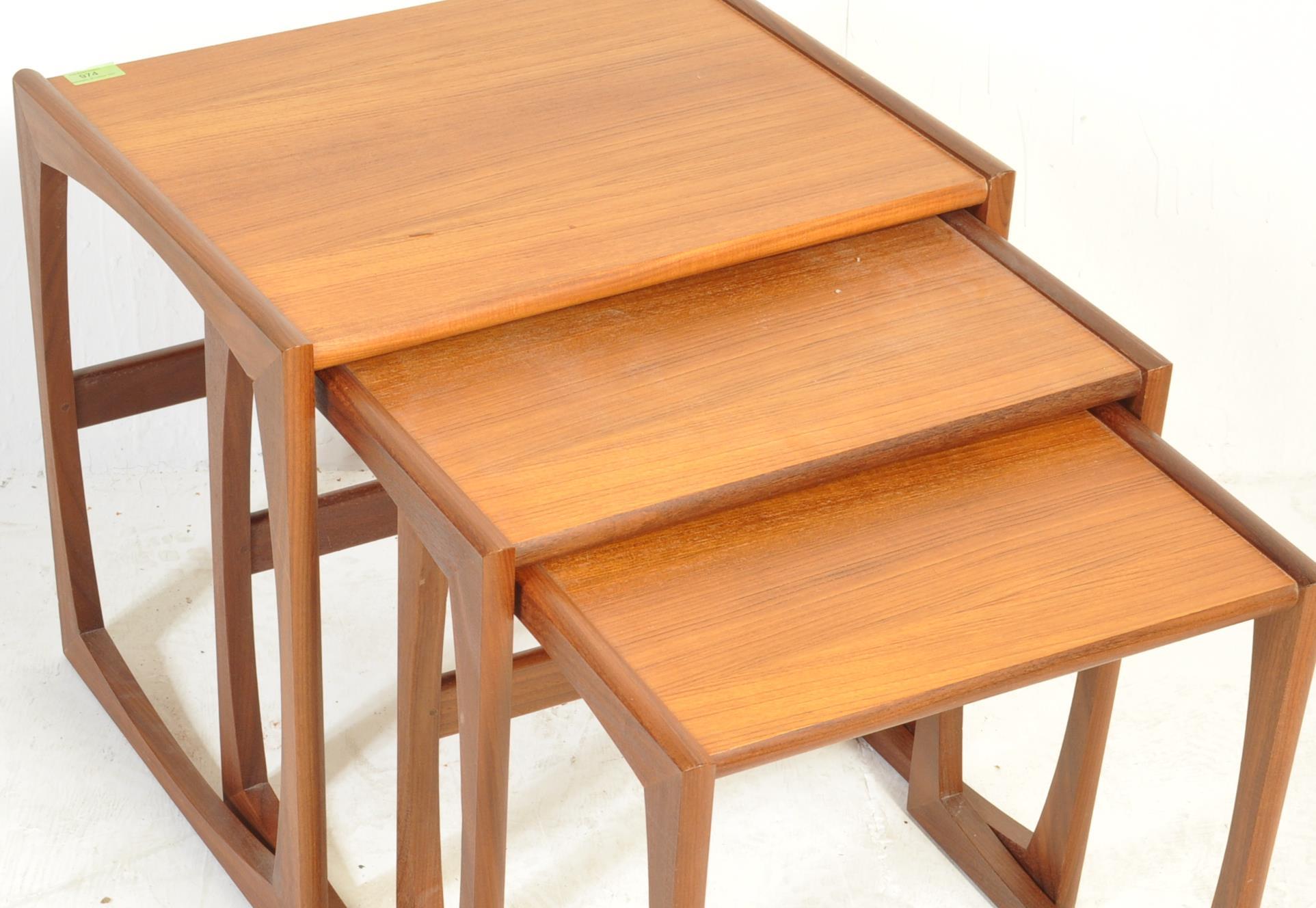 1970’S G-PLAN QUADRILLE TEAK WOOD GRADUATE NEST OF TABLES - Image 2 of 5