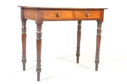 VICTORIAN 19TH CENTURY MAHOGANY WRITING TABLE DESK