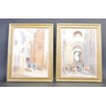 TWO VINTAGE MID 20TH CENTURY CIRCA 1970S WATERCOLOUR PAINTINGS