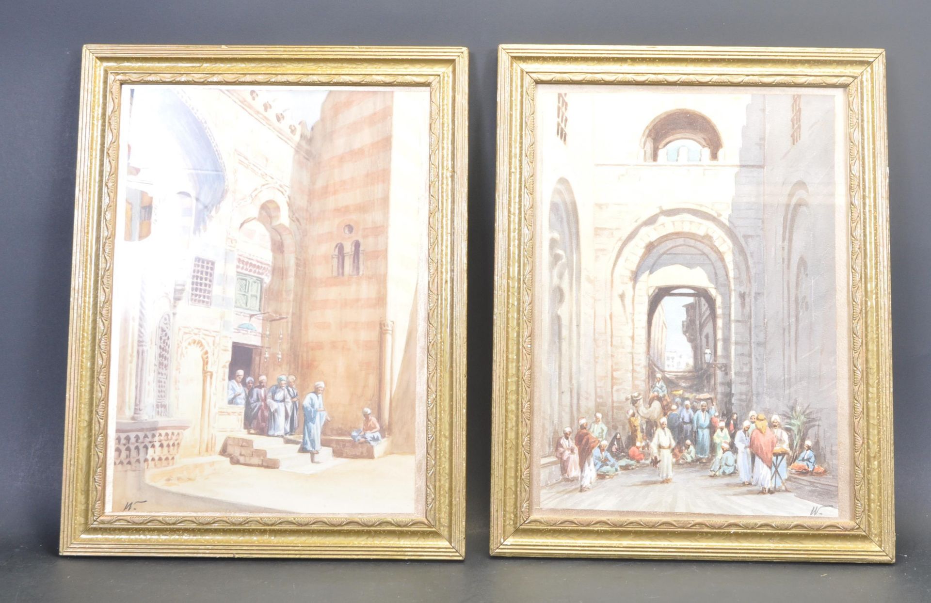 TWO VINTAGE MID 20TH CENTURY CIRCA 1970S WATERCOLOUR PAINTINGS
