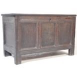 17TH CENTURY OAK COFFER / BLANKET BOX