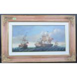 MELIS - LARGE MARITIME OIL ON CANVAS PAINTING