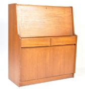 RETRO VINTAGE 1970S TEAK WOOD STUDENT BUREAU DESK