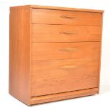 MID 20TH CENTURY AUSTINSUITE TEAK WOOD VENEER CHEST OF DRAWERS