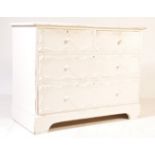 VICTORIAN PAINTED PINE 2 OVER 3 CHEST OF DRAWERS