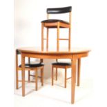 1960’S MCINTOSH TEAK WOOD DINING TABLE & THREE CHAIRS