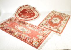 COLLECTION OF PERSIAN AND CHINESE WOOLLEN RUGS CARPETS