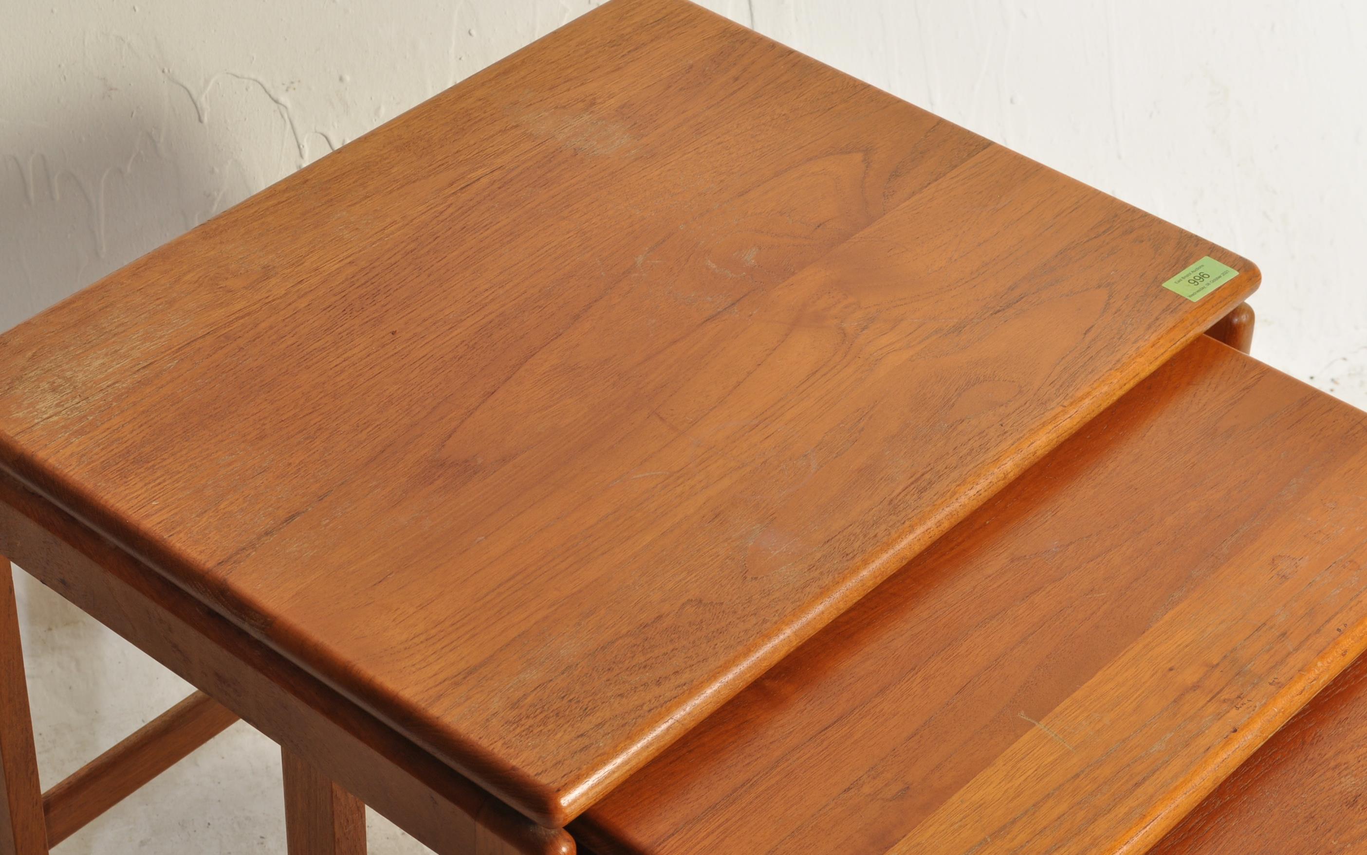 20TH CENTURY TEAK WOOD NEST OF TABLES BY MCINTOSH - Image 3 of 4