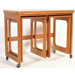 MID 20TH CENTURY TEAK WOOD NEST OF TABLES BY MCINTOSH
