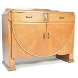 1930S ART DECO OAK COCKTAIL CABINET - SIDEBOARD