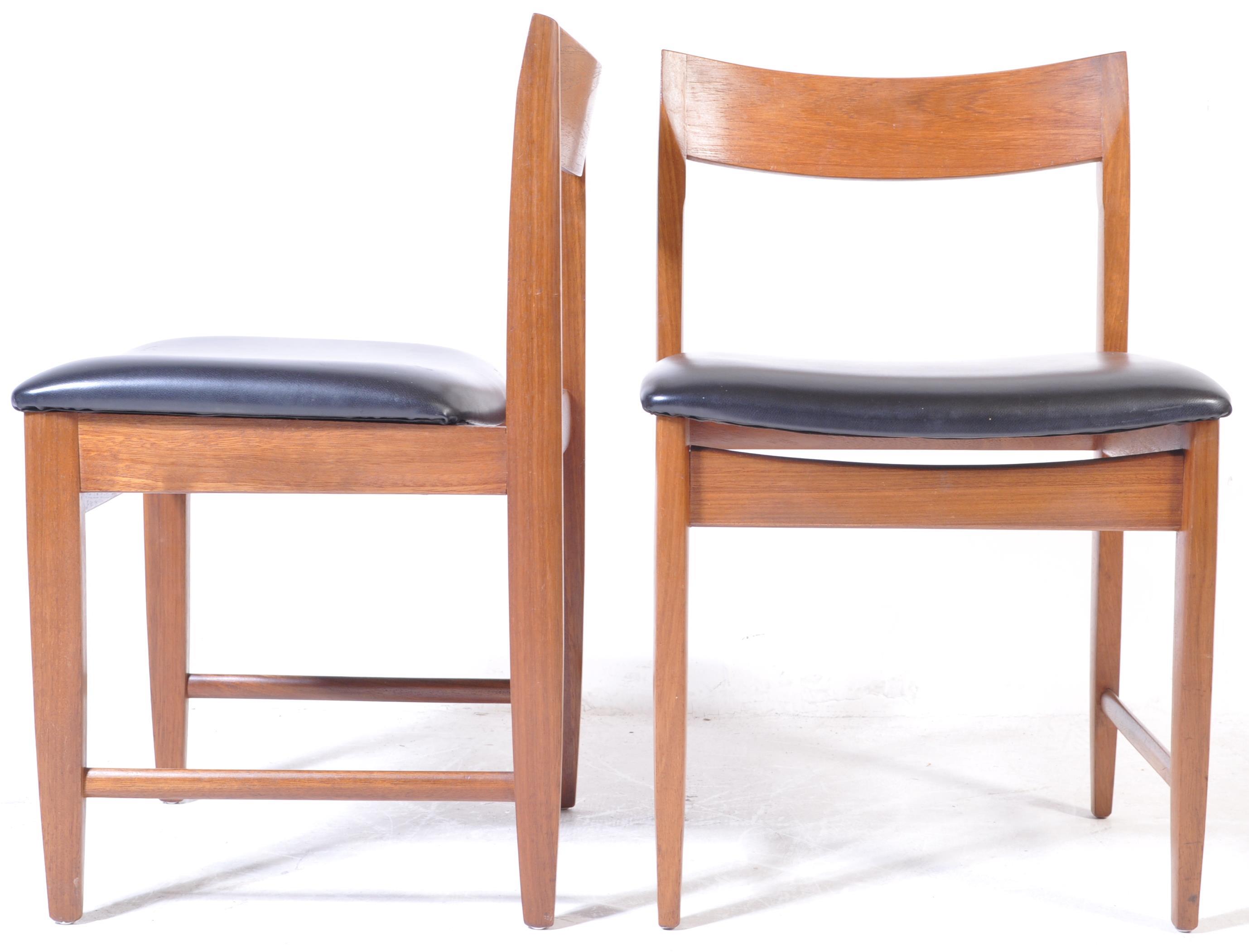 1960’S DANISH INSPIRED TEAK DROP LEAF DINING TABLE & CHAIRS - Image 6 of 7