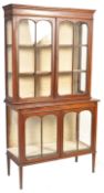 EARLY 20TH CENTURY EDWARDIAN GLAZED BOOKCASE