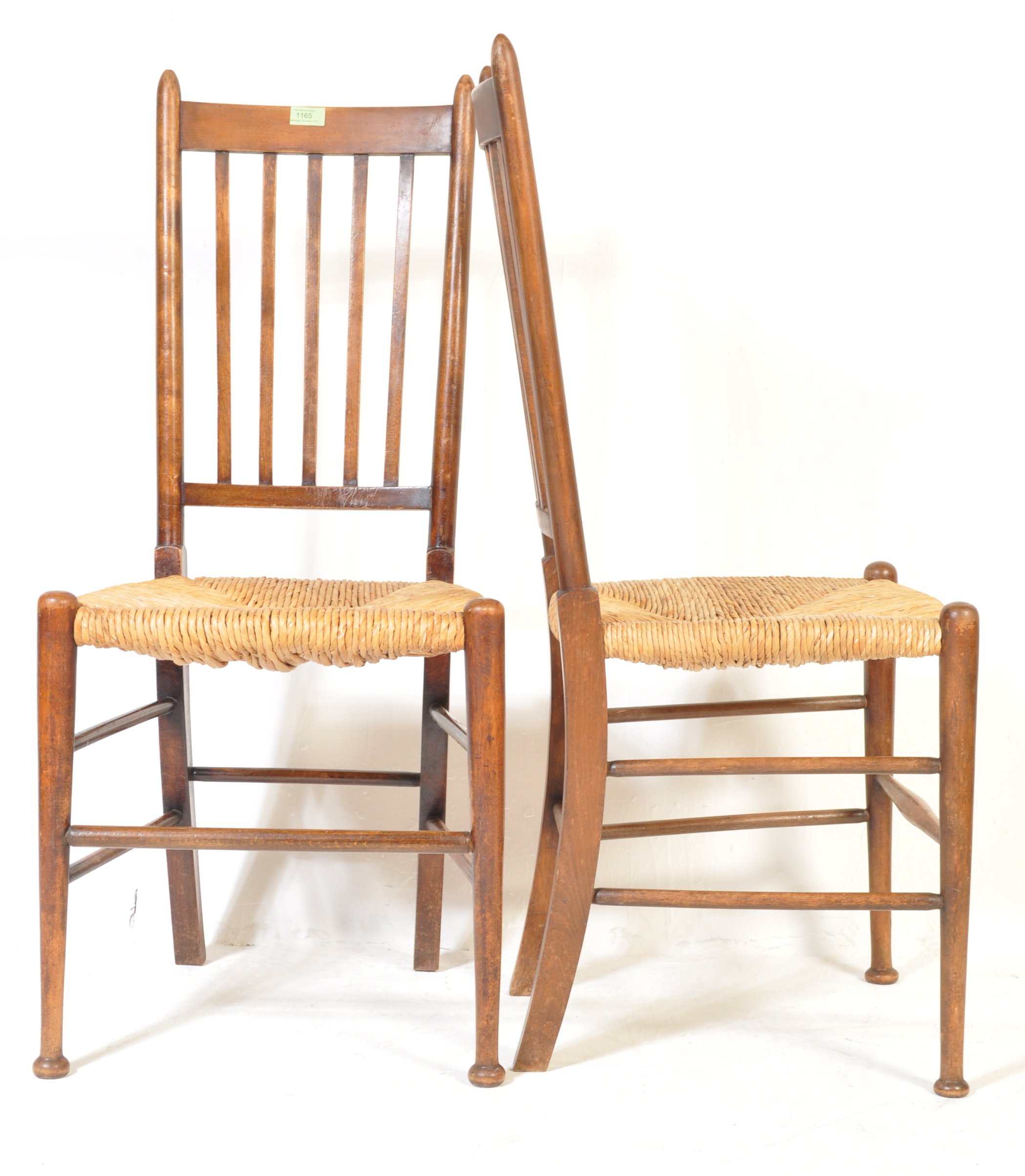 FOUR VINTAGE MID 20TH CENTURY COUNTRY FARM HOUSE CHAIRS - Image 6 of 7
