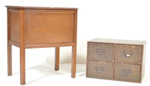 RETRO DESKTOP FOUR DRAWERS FILING CABINET & SWING BOX