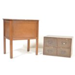 RETRO DESKTOP FOUR DRAWERS FILING CABINET & SWING BOX