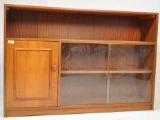 RETRO VINTAGE MID 20TH CENTURY TEAK WOOD BOOKCASE