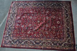 1920’S SIGNED MESHAD CARPET RUG