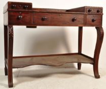 19TH CENTURY GEORGE III MAHOGANY DRESSING TABLE