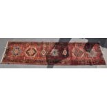 20TH CENTURY HAND WOVEN HERIZ RUNNER / CARPET RUG