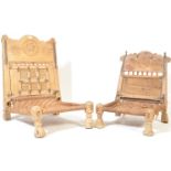 TWO 1930'S PUNJABI MARRIAGE / WEDDING CHAIRS