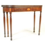 18TH CENTURY GEORGE III MAHOGANY LINE INLAID GAMES TABLE