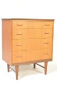 MID CENTURY DANISH TEAK WOOD CHEST OF DRAWERS