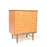 MID CENTURY DANISH TEAK WOOD CHEST OF DRAWERS