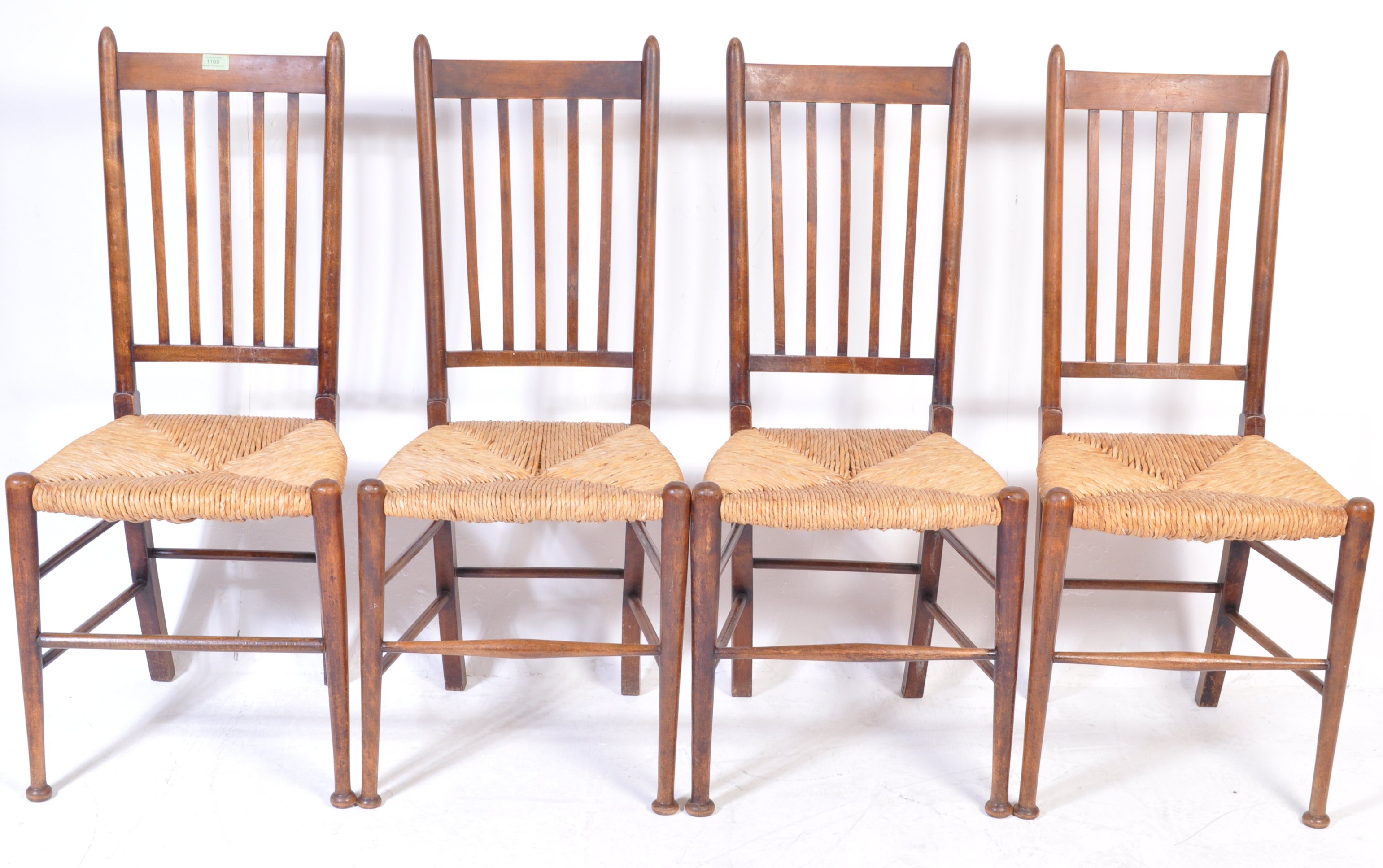 FOUR VINTAGE MID 20TH CENTURY COUNTRY FARM HOUSE CHAIRS - Image 2 of 7