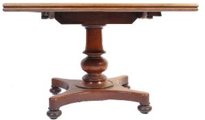 19TH CENTURY MAHOGANY TILT TOP / LOO DINING TABLE TABLE