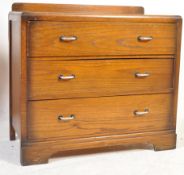 1930S ART DECO OAK CHEST OF DRAWERS