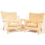 PAIR OF VINTAGE PARKER KNOLL WING BACK ARMCHAIRS