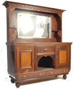 ARTS & CRAFTS MAHOGANY MIRROR BACK DRESSER / SIDEBOARD