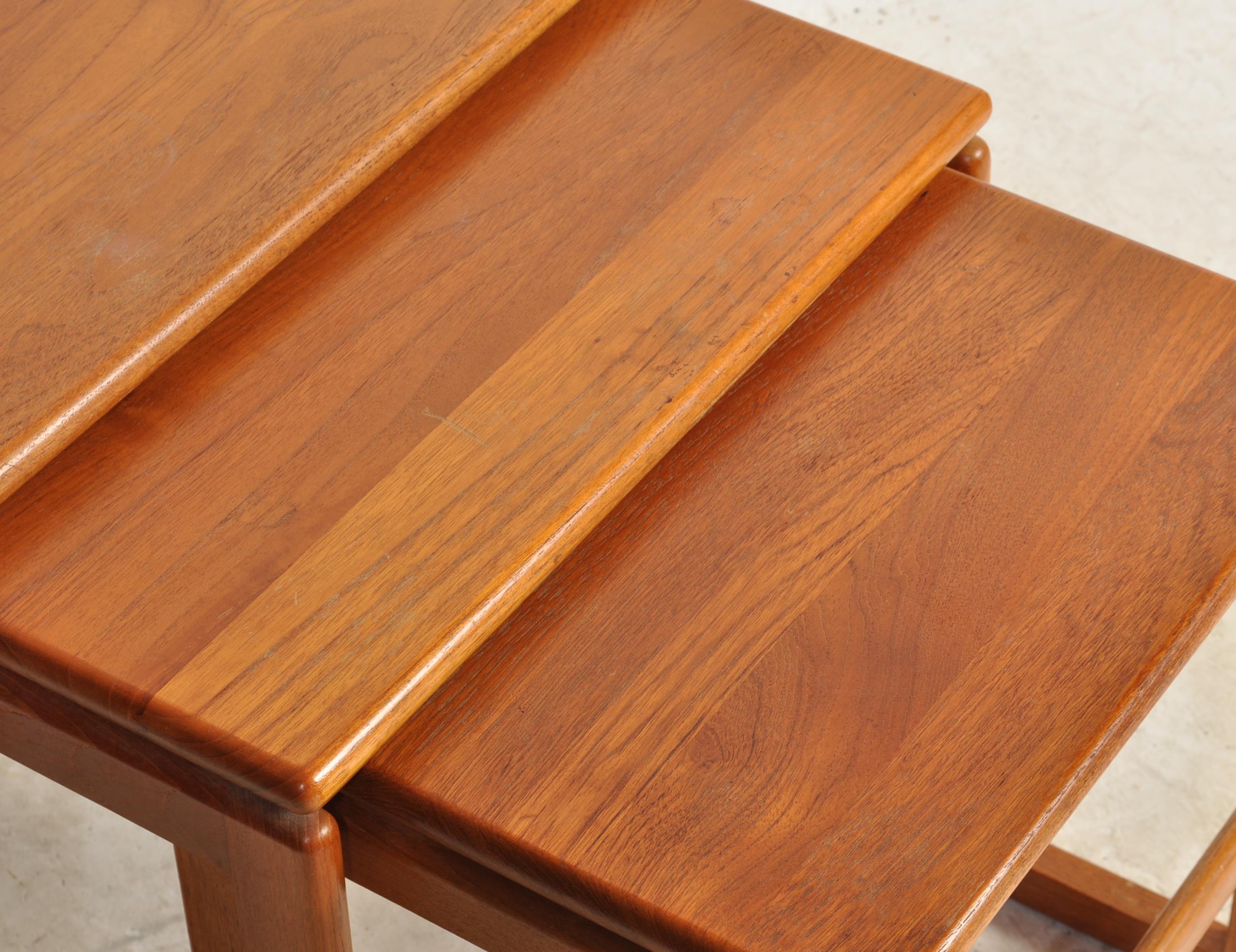 20TH CENTURY TEAK WOOD NEST OF TABLES BY MCINTOSH - Image 4 of 4