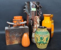 COLLECTION OF VINTAGE MID 20TH CENTURY STUDIO POTTERY