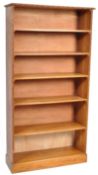 RETRO VINTAGE LATE 20TH CENTURY TEAK WOOD BOOKCASE