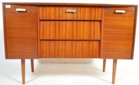 MID 20TH CENTURY TEAK WOOD VENEER SIDEBOARD CREDENZA