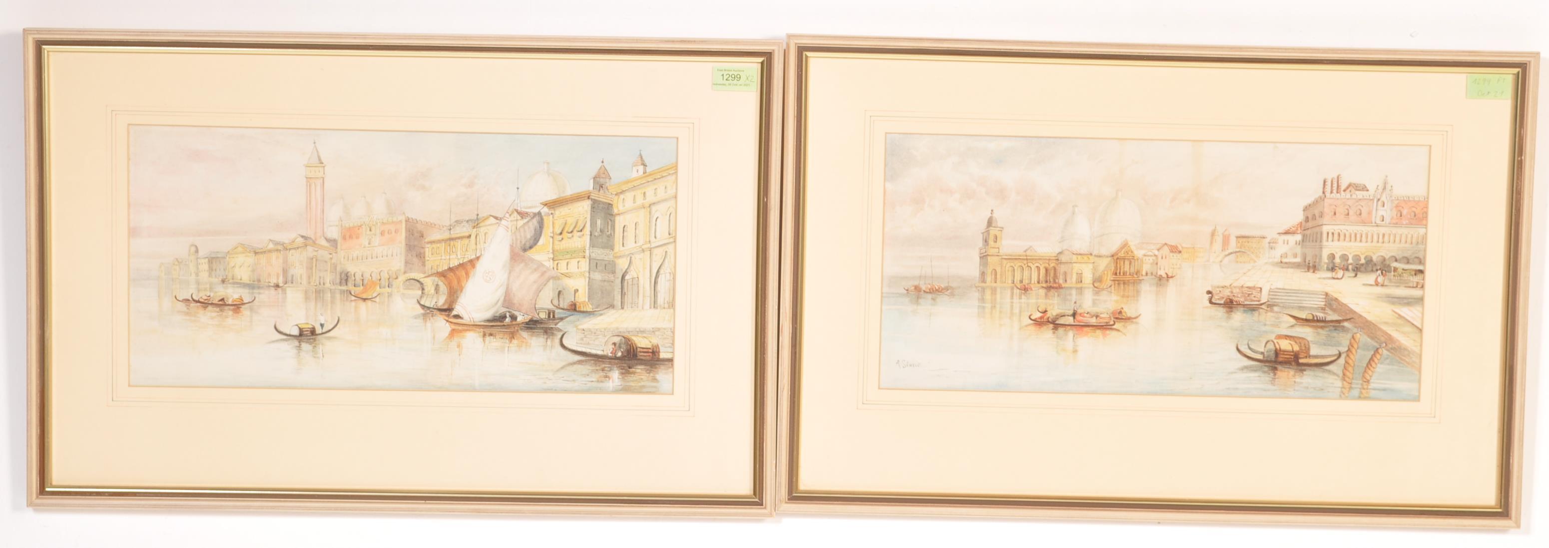 TWO VIENNESE WATERCOLOUR PAINTINGS BY A. STORIE