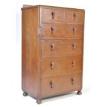 1920’S ART DECO OAK TALLBOY