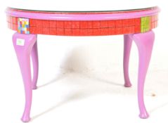 CONTEMPORARY VIBRANT SIDE TABLE OCCASIONAL TABLE