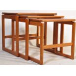 20TH CENTURY TEAK WOOD NEST OF TABLES BY MCINTOSH
