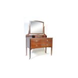 EARLY 20TH CENTURY EDWARDIAN MAHOGANY INLAID DRESSING TABLE