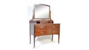 EARLY 20TH CENTURY EDWARDIAN MAHOGANY INLAID DRESSING TABLE