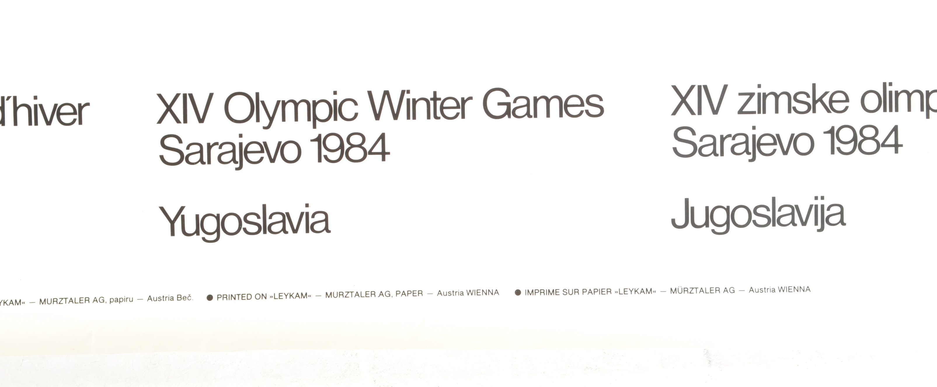 ORIGINAL RETRO 1980'S OLYMPIC POSTER - Image 10 of 10