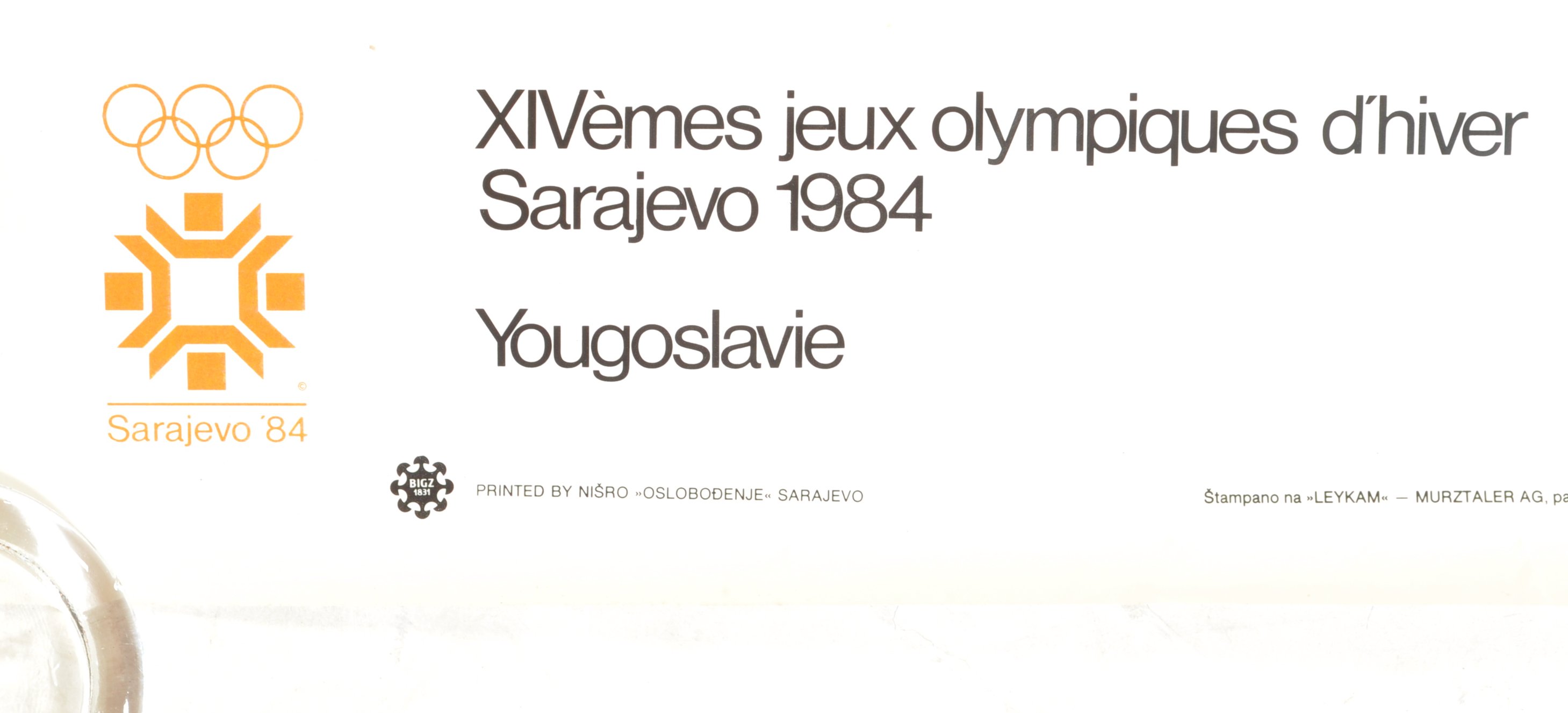 ORIGINAL RETRO 1980'S OLYMPIC POSTER - Image 9 of 10