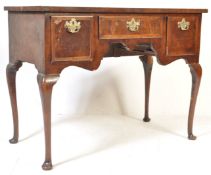 19TH CENTURY WALNUT QUEEN ANNE REVIVAL WRITING TABLE DESK